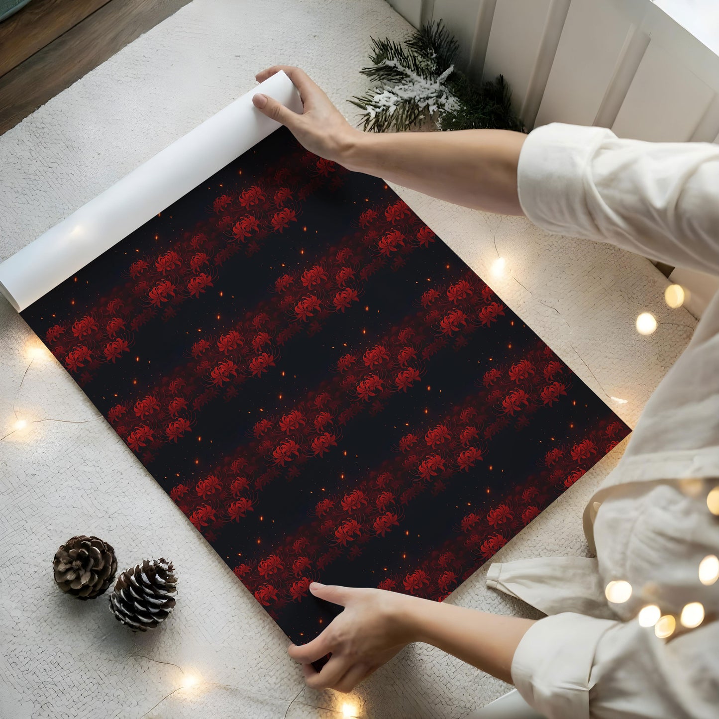 Red Spider Lily Wrapping Paper