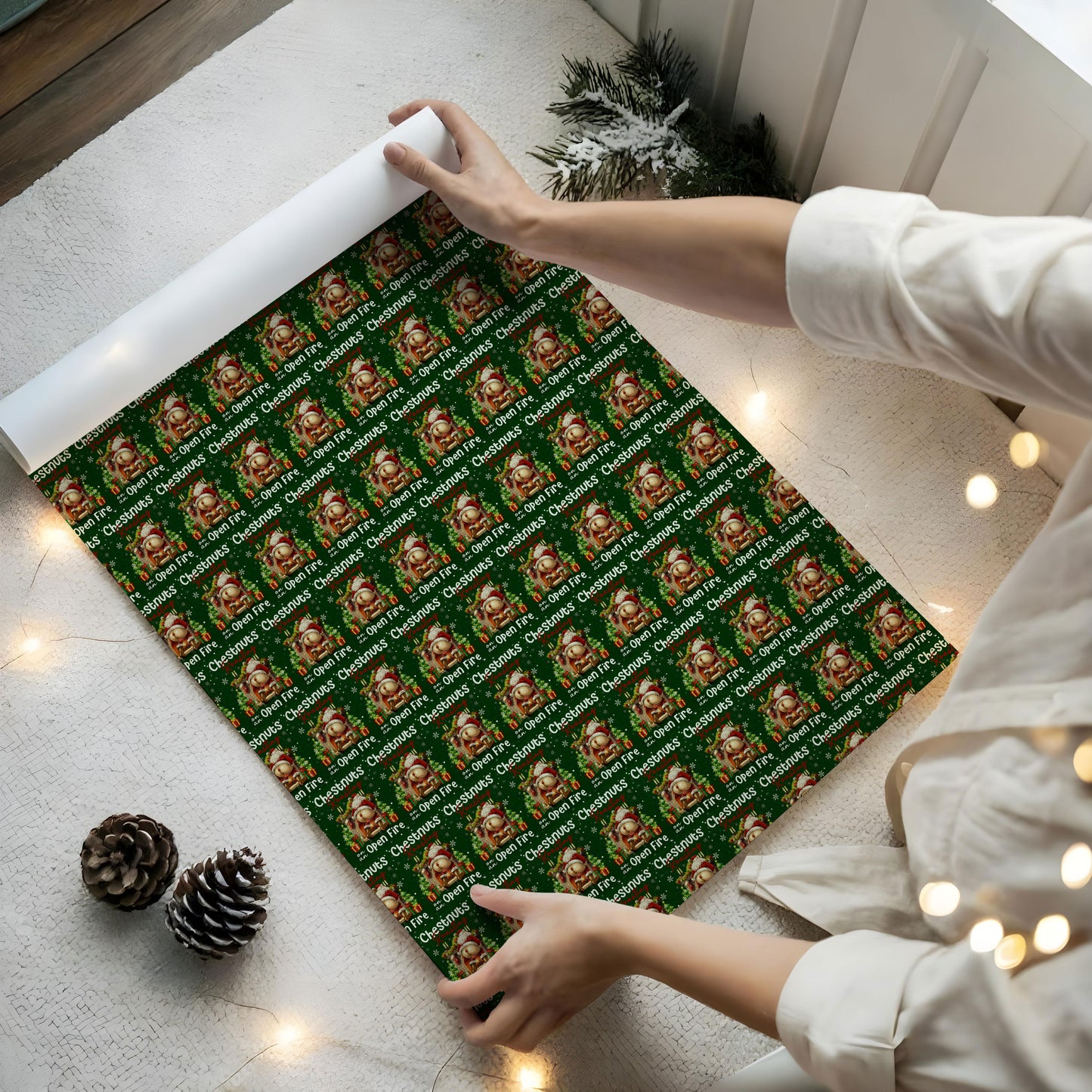 Funny Santa Wrapping Paper