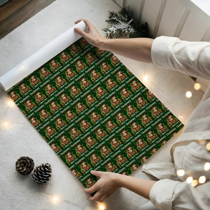 Funny Santa Wrapping Paper