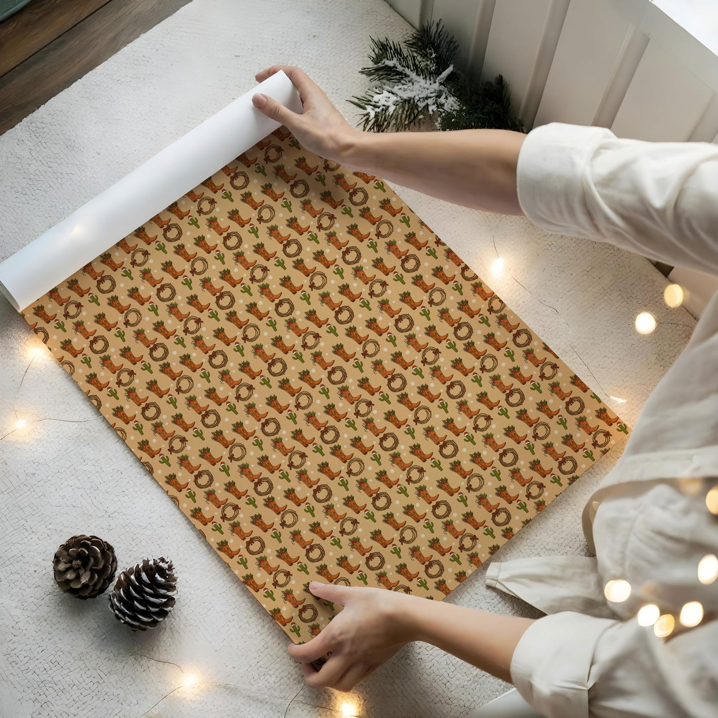 Cowboy Christmas Wrapping Paper
