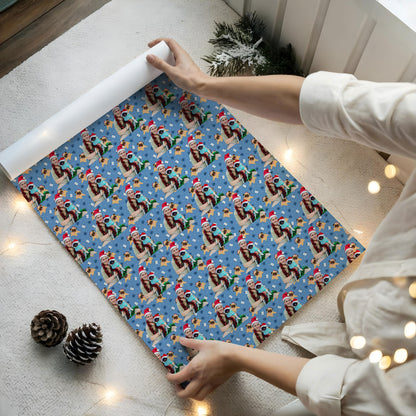 Robert Irwin Xmas Gift Wrap with Holiday Trees