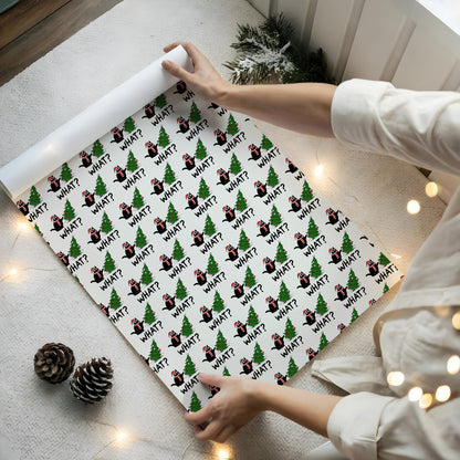 Funny Cat Christmas Gift Wrapping Paper