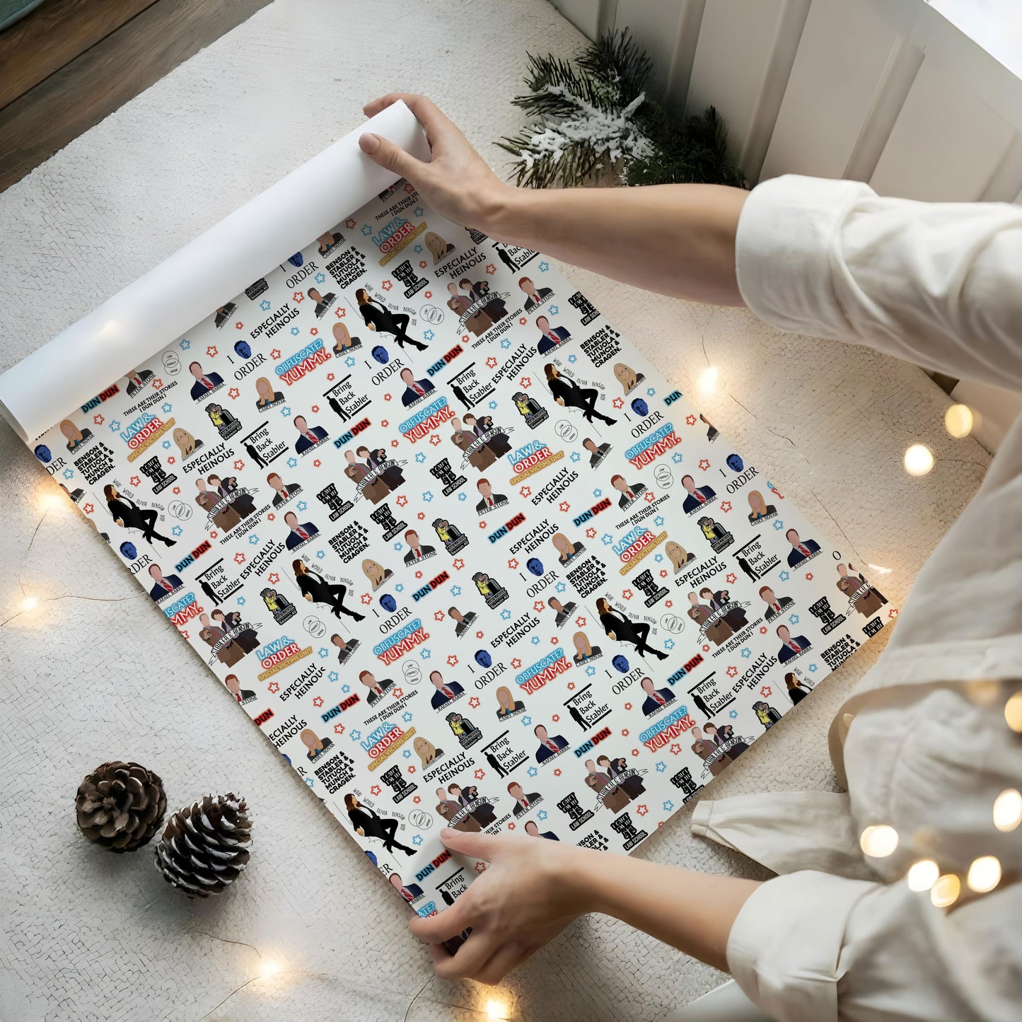 Funny Law And Order Gift Wrap