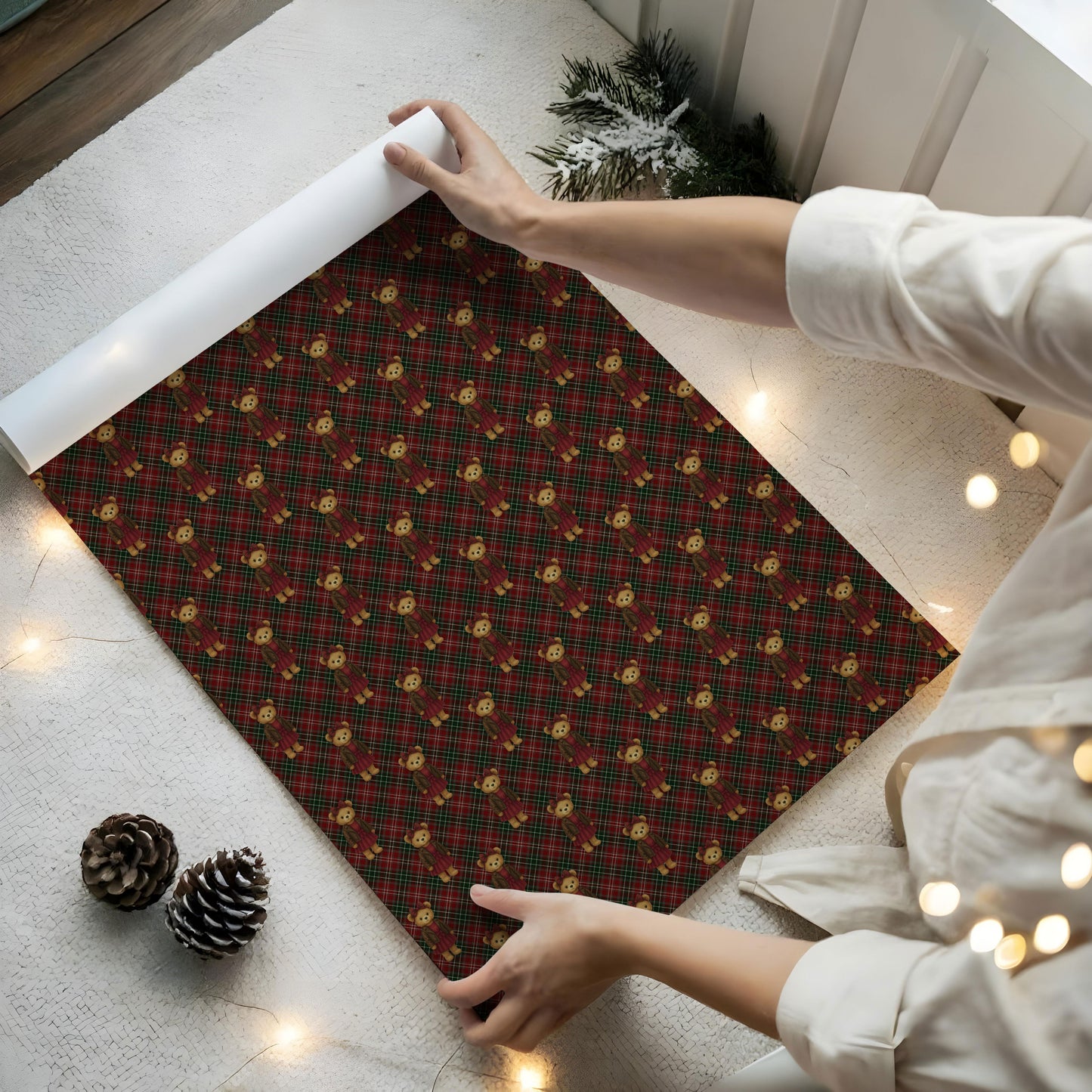 Bear Christmas Wrapping Paper