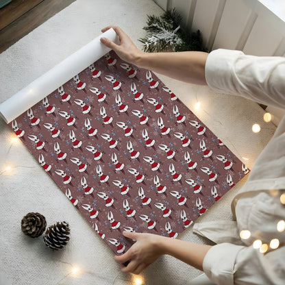 Hollow Knight Silksong Gaming Wrapping Paper Gothic Xmas Roll