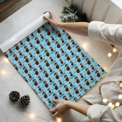 Burnt Peanut Christmas Wrapping Paper