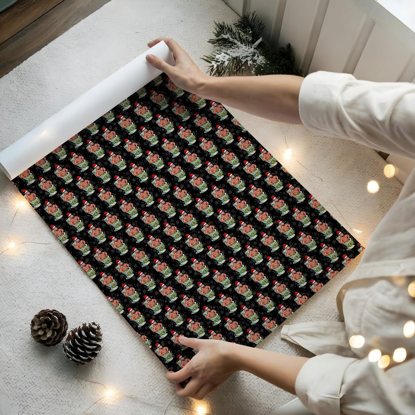 Patrick Star 67 Christmas Wrapping Paper