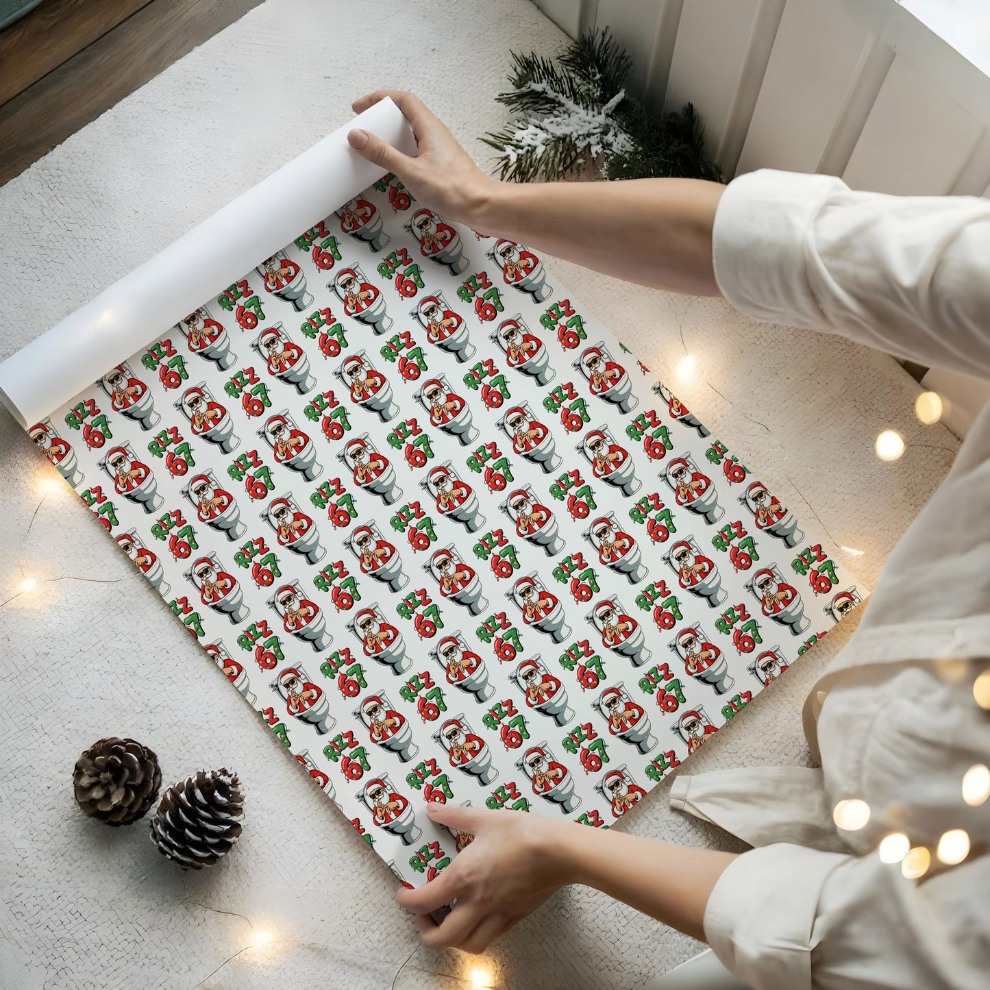 Santa Rizz 67 Wrapping Paper