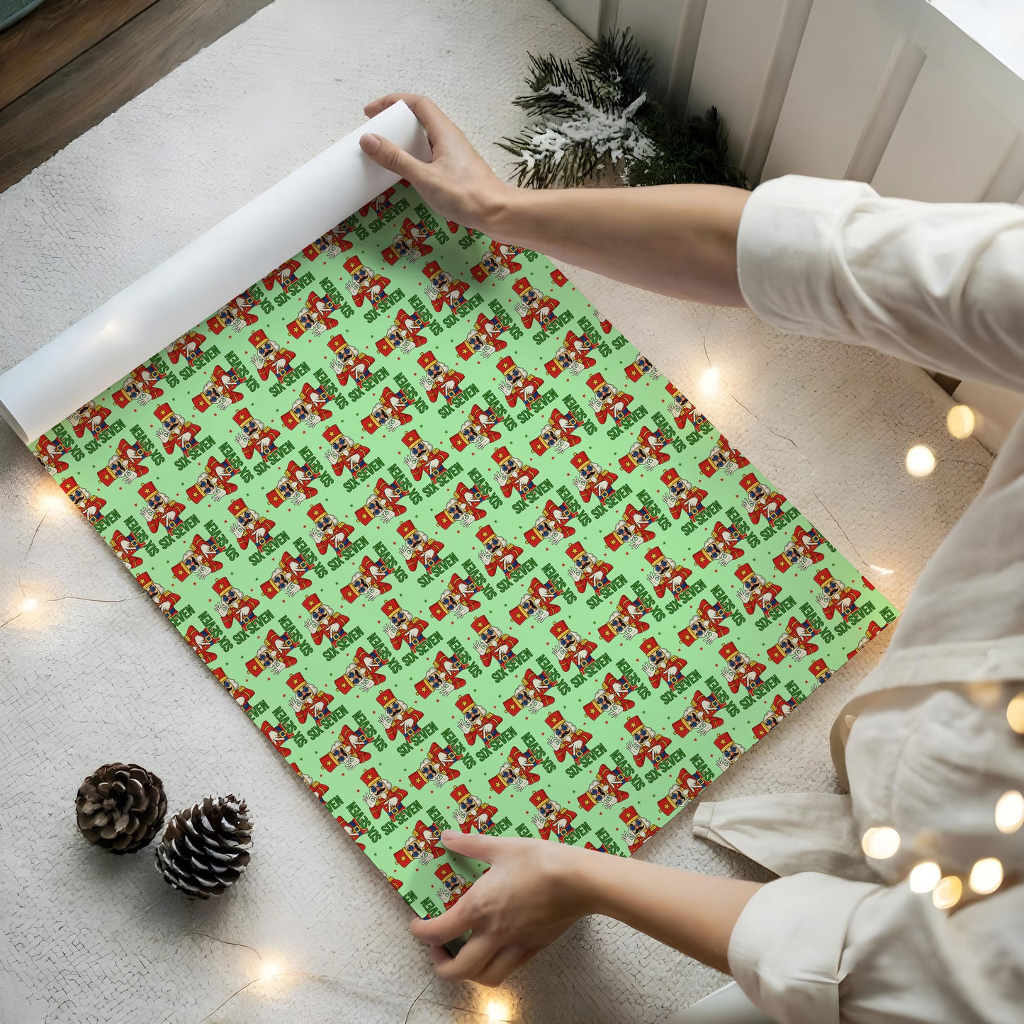 Funny Meme 67 Nutcracker Trend Gift Wrap