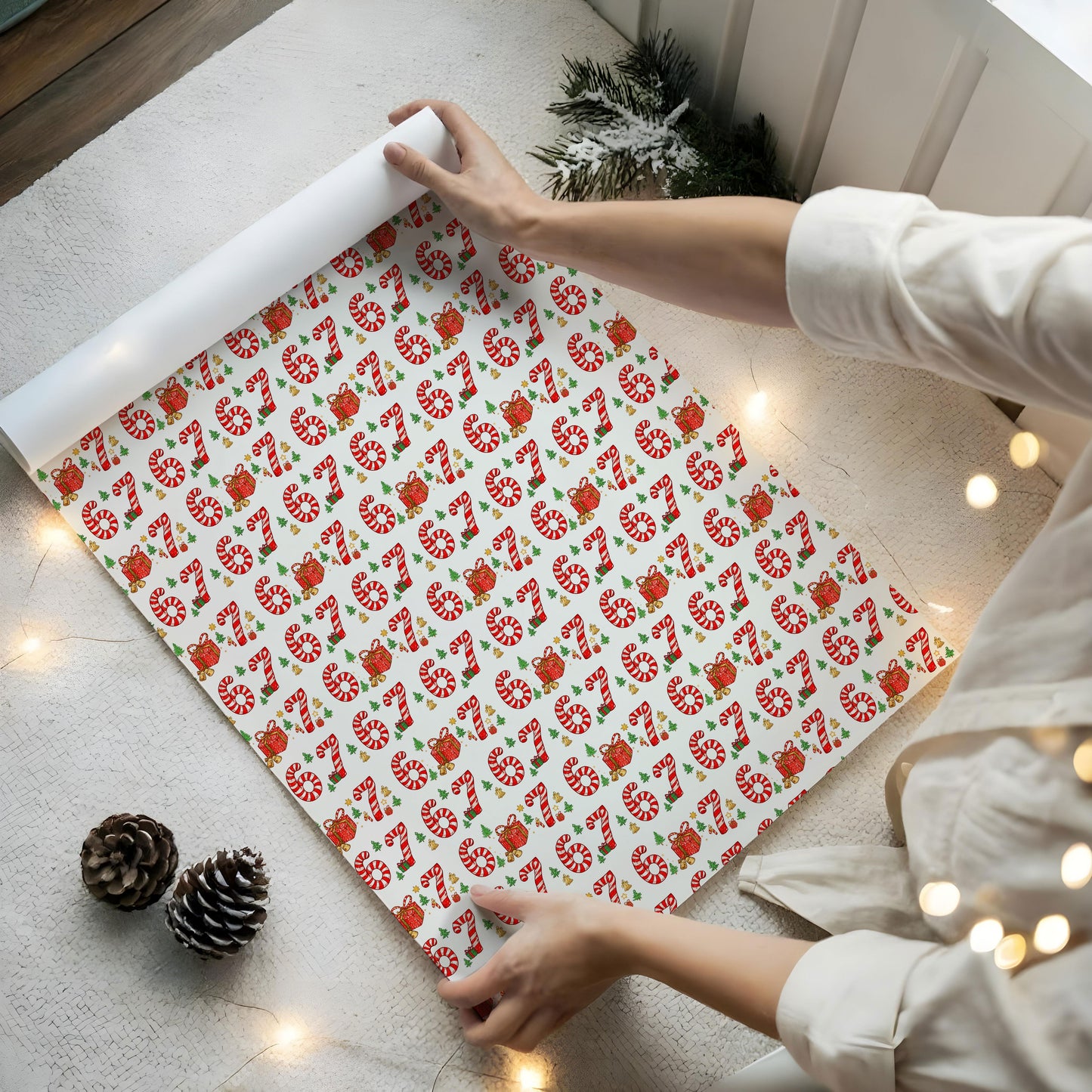 Funny 67 Wrapping Paper