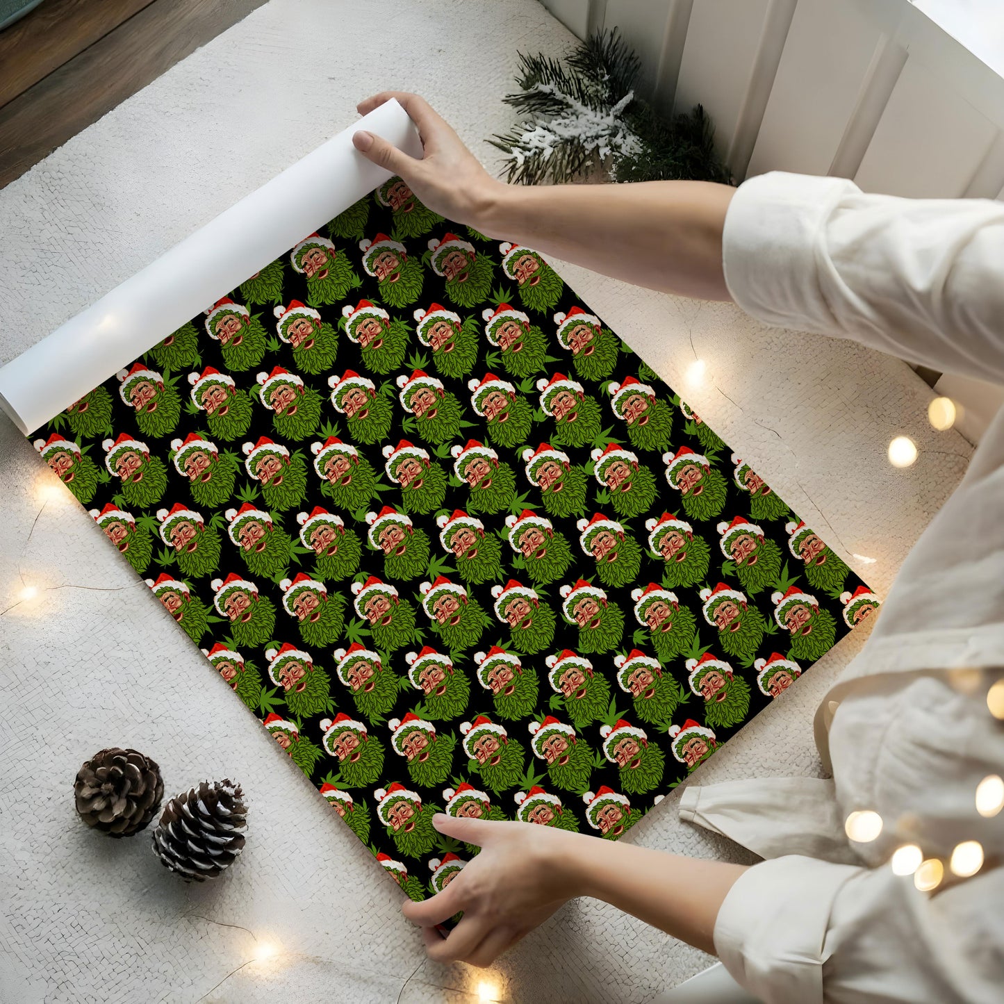 Cute Santa Wrapping Paper