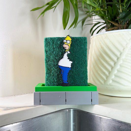 Homer Simpson Bush Sponge Holder