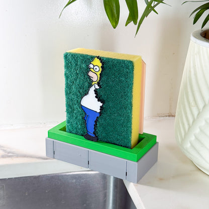 Homer Simpson Bush Sponge Holder