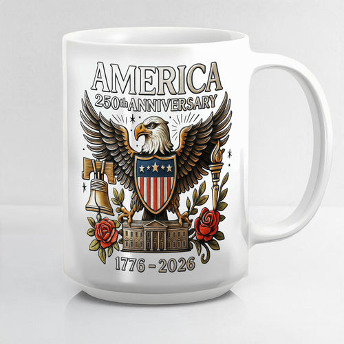 Celebrates United States 250th Military Mug