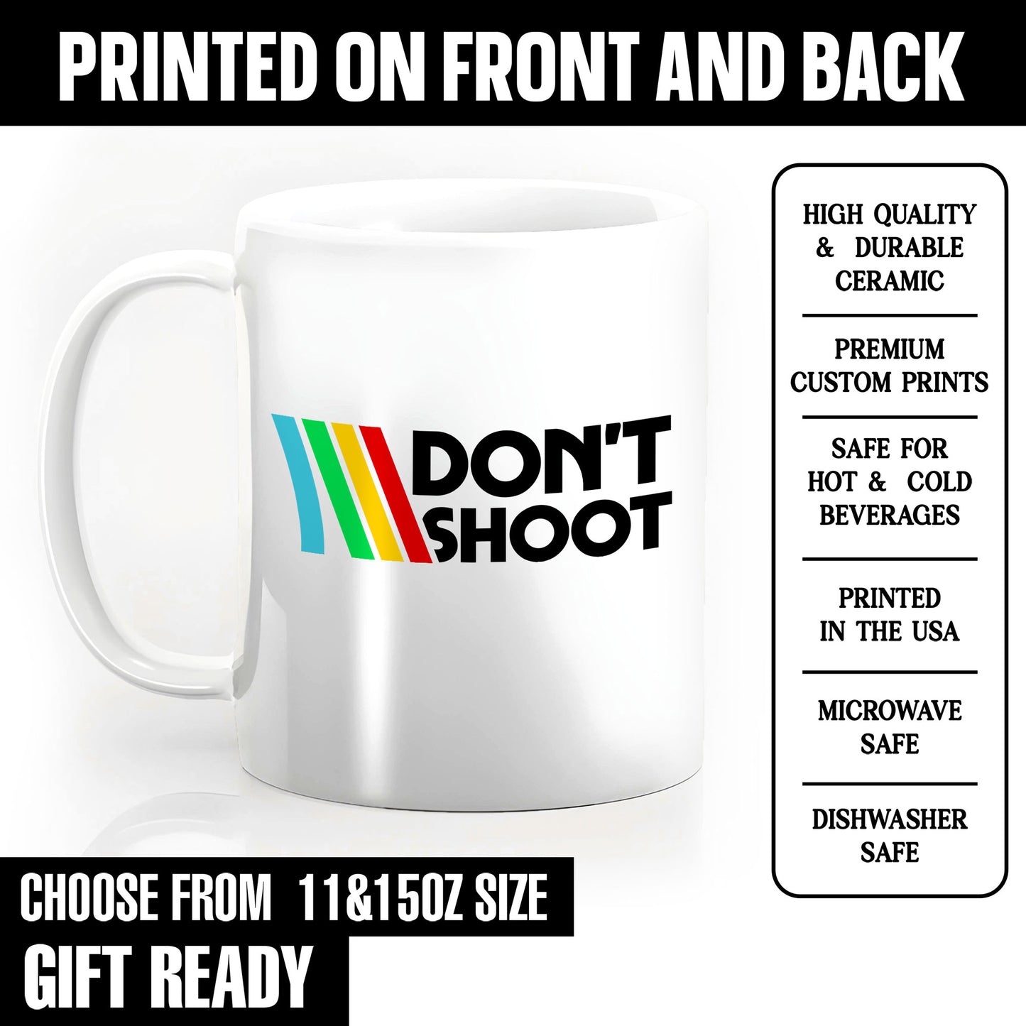 Don’t Shoot Funny Arcade Raiders Mug