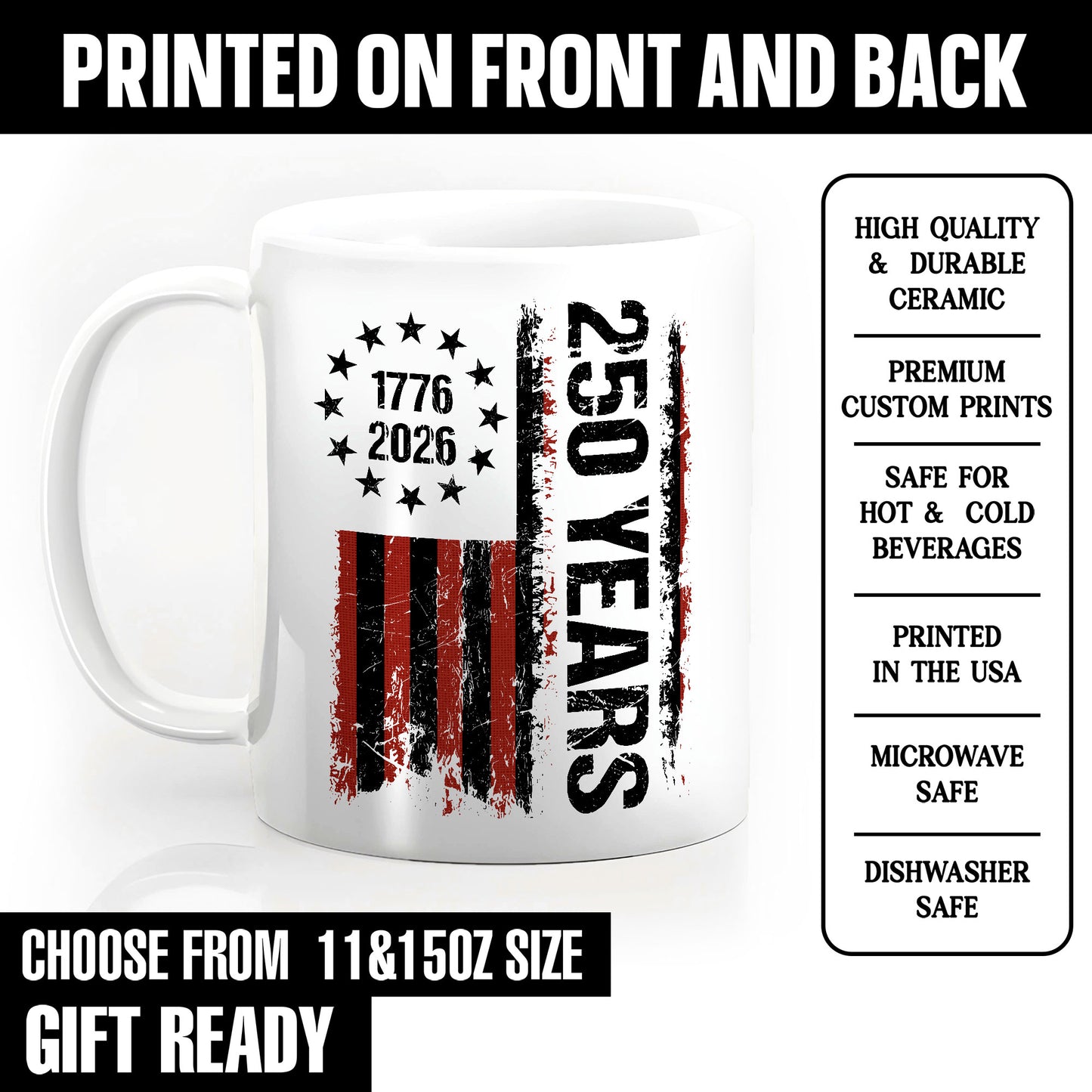 250 Years American Anniversary Coffee Mug