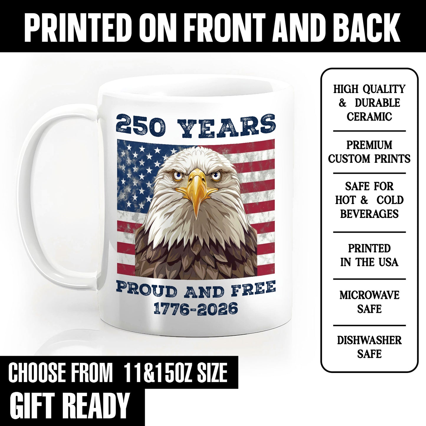 US 250th Anniversary 1776-2026 Mug