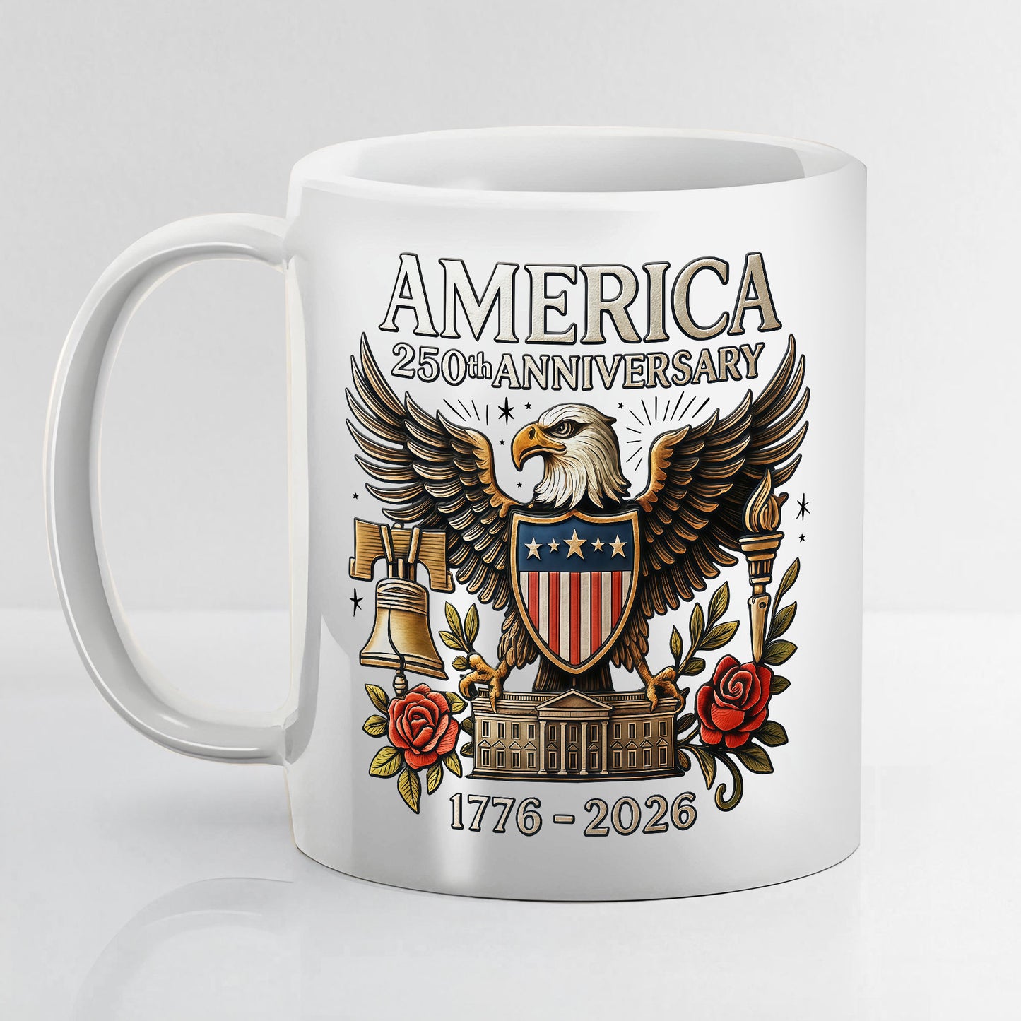 Celebrates United States 250th Military Mug
