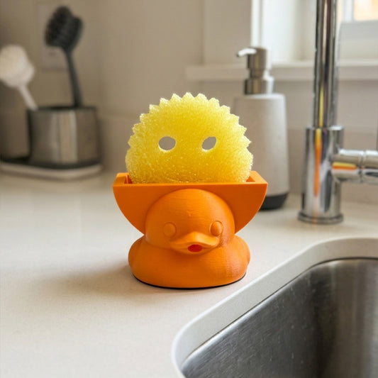 Quack & Clean Rubber Ducky Sponge Holder