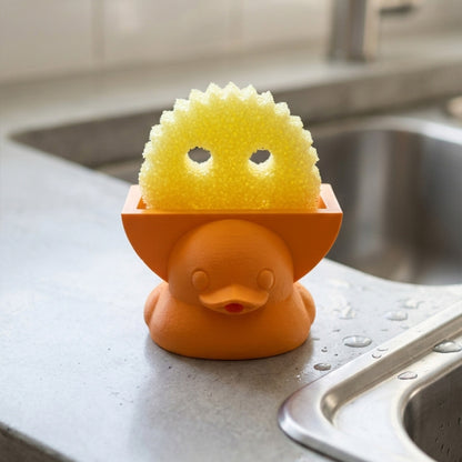 Quack & Clean Rubber Ducky Sponge Holder