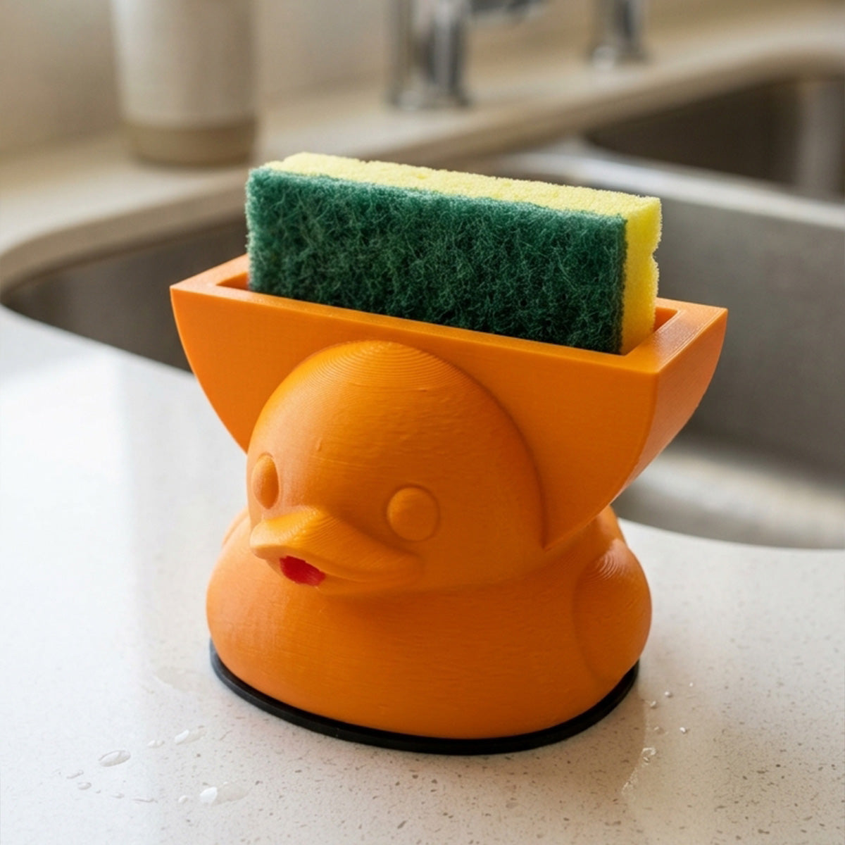Quack & Clean Rubber Ducky Sponge Holder