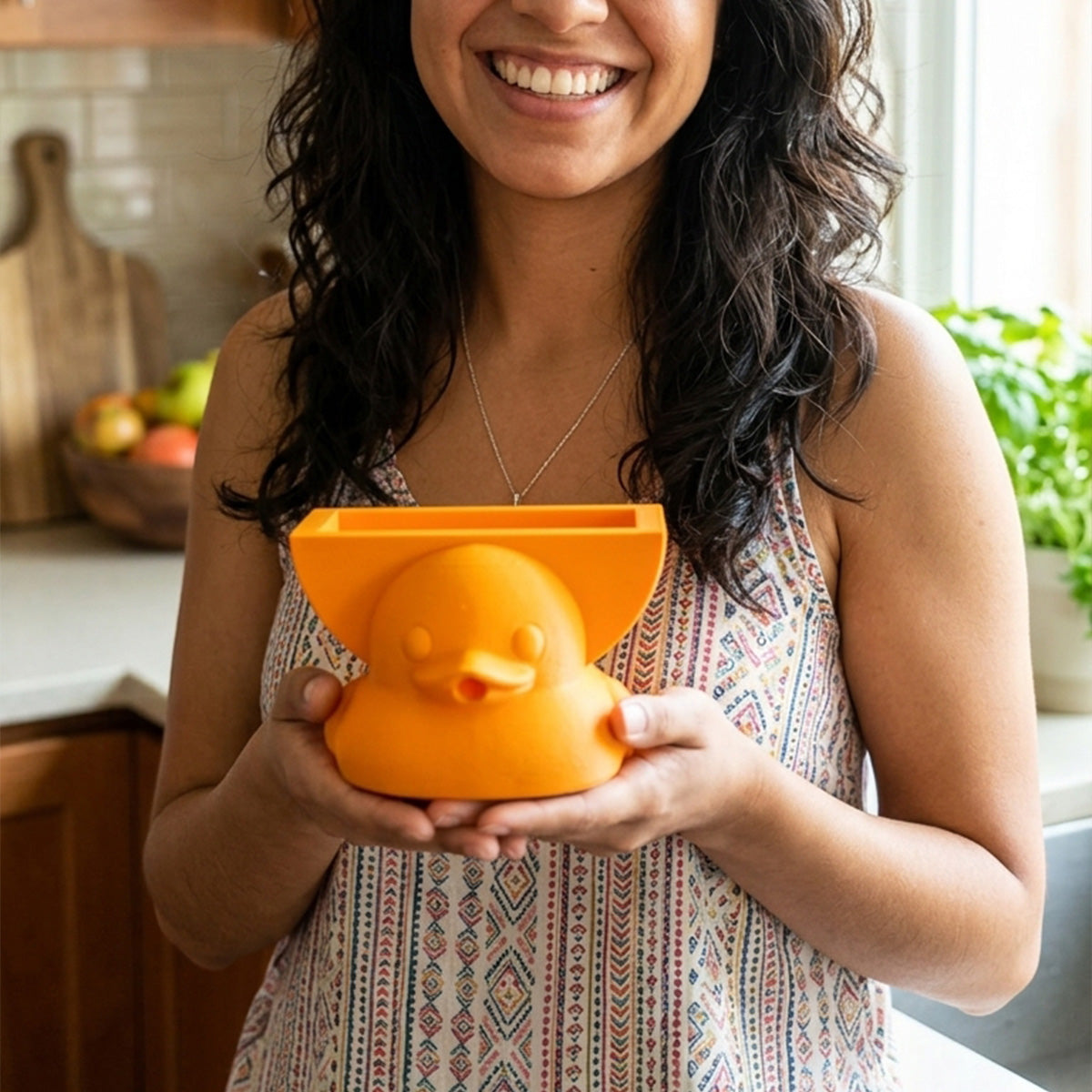 Quack & Clean Rubber Ducky Sponge Holder